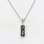 Fashion Rectangle Black Stone Necklace