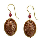 Silver Forest Layered Leaf Earrings