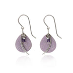 Silver and Purple Silver Forest Earrings