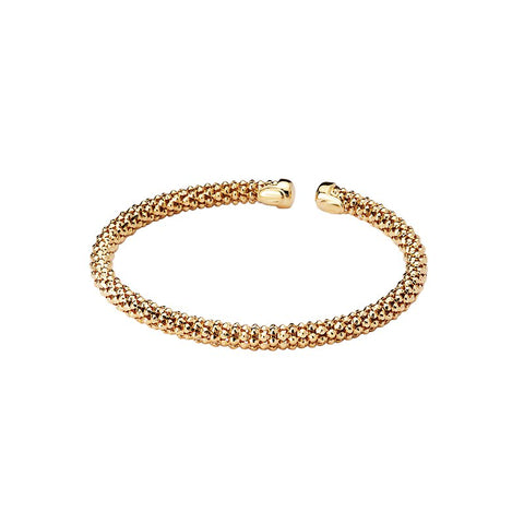 Sterling Silver Gold Plated Cuff Bracelet