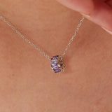 Purple Fancy Charm Necklace