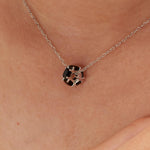 Black Fancy Charm Necklace