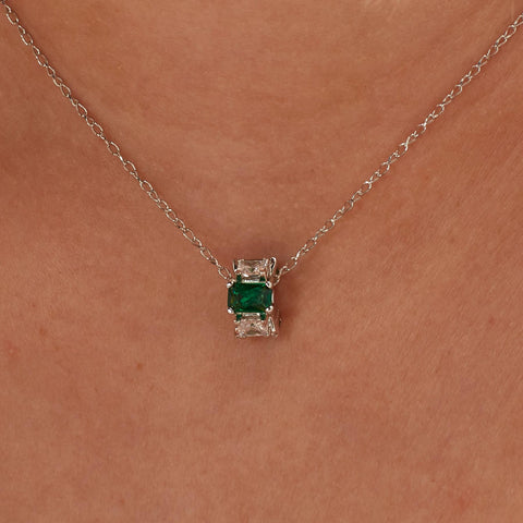 Green Fancy Charm Necklace