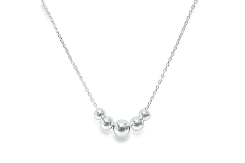 Silver Having a Ball Necklace