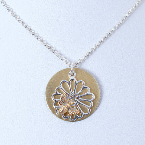 Sterling Silver Honey Bee Necklace