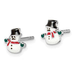 Sterling Silver Children’s Snowman Earrings