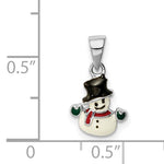 Sterling Silver Snowman Necklace
