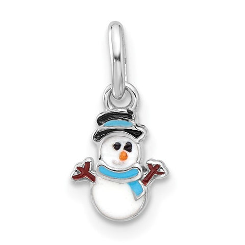 Sterling Silver Snowman Necklace