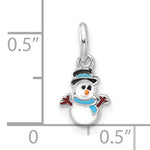 Sterling Silver Snowman Necklace