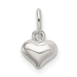 Sterling Silver Children’s Puffed Heart Charm Necklace