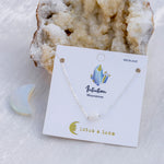 “Intuition” Silver Moonstone Necklace