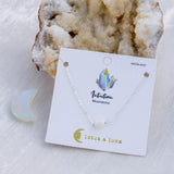 “Intuition” Silver Moonstone Necklace
