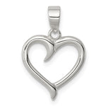 Sterling Silver Open Heart Necklace