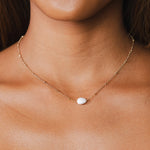 “Intuition” Gold Moonstone Necklace