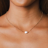 “Intuition” Gold Moonstone Necklace