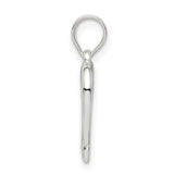 Sterling Silver Open Heart Necklace