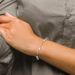 Sterling Silver CZ Heart Bracelet