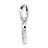 Sterling Silver CZ Heart Necklace