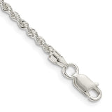 Sterling Silver Solid Rope Chain Bracelet