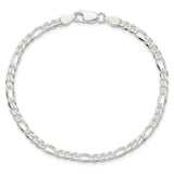 Sterling Silver 7” Figaro Bracelet