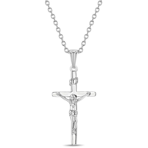 Sterling Silver Children’s Crucifix Necklace
