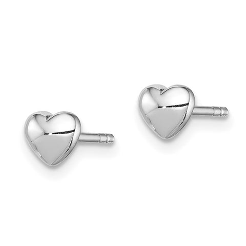 Sterling Silver Heart Studs