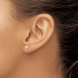 Sterling Silver Heart Studs