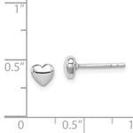 Sterling Silver Heart Studs