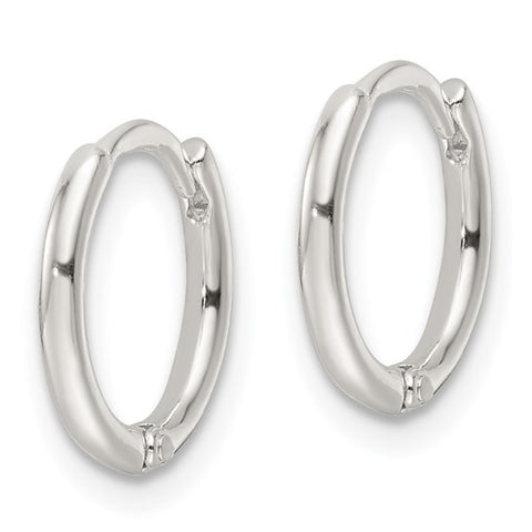 Sterling Silver Hinged Huggies