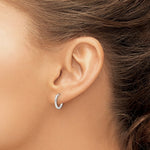 Sterling Silver Hinged Huggies