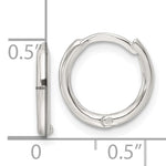 Sterling Silver Hinged Huggies