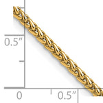 Stainless Steel Gold Plated Wheat Chain- 20”