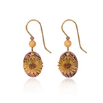 Silver Forest Warm Sunflower Drop Earrings