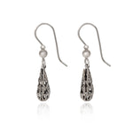 Silver Briolette Dangle Earrings