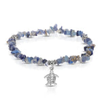Denim Blue Turtle Stretch Anklet