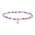 Purple Star Stretch Anklet