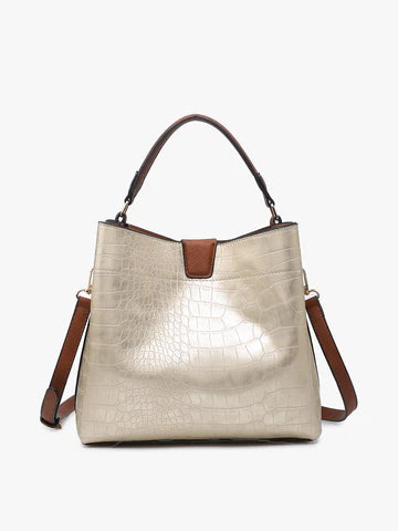 Tati Vegan Satchel- Champagne