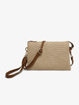 Izzy Crossbody Straw Woven Bag- Natural