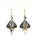 Silver Forest Sky Scene Earrings