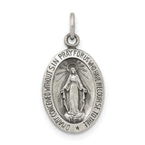 Sterling Silver Miraculous Medal Necklace