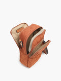 Parker Quilted Crossbody Bag- Brown