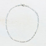 Sterling Silver Figaro Anklet