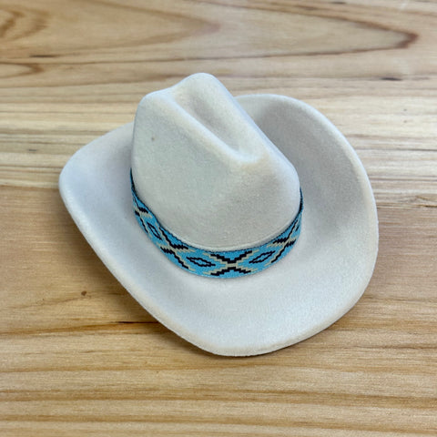 Fashion Silvertone Cowboy Boot Necklace with Cream Hat Keepsake Box