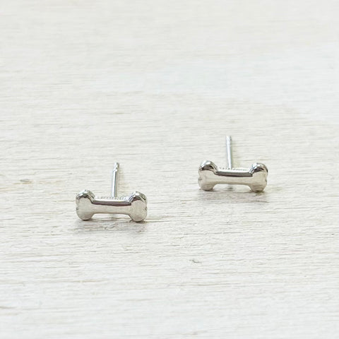 Sterling Silver Dog Bone Studs