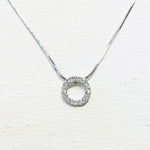Fashion Rhinestone Circle Necklace
