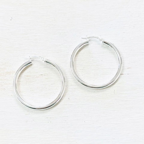 Sterling Silver Hoops