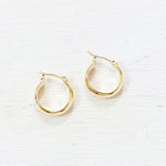 Fashion Gold Tone Hoops