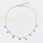 Sterling Silver Star Anklet