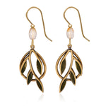 Silver Forest Branch in Teardrop Earrings