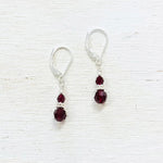 Sterling Silver July Earrings